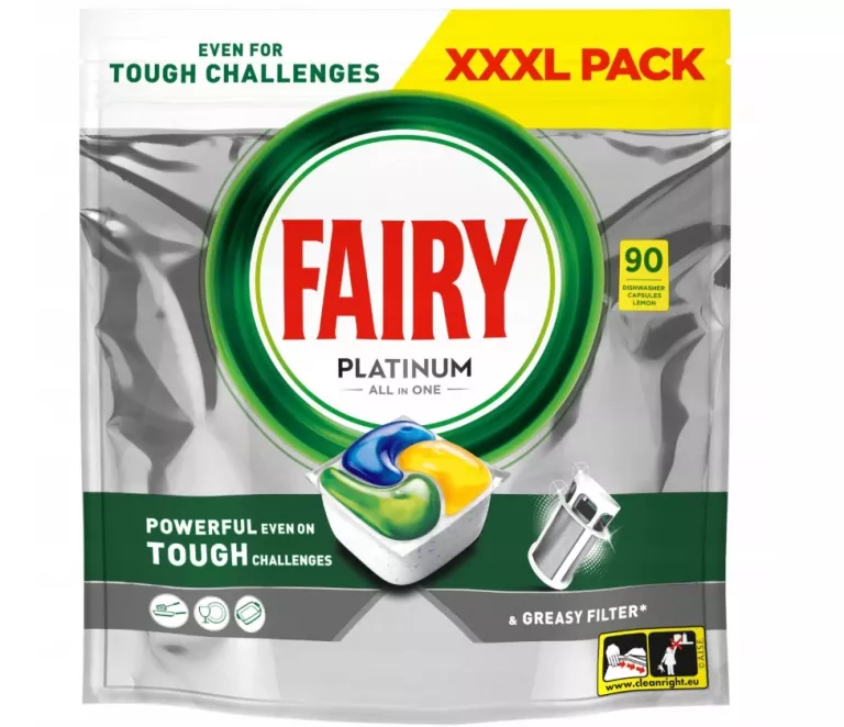 FAIRY PLATINUM ALL IN ONE KAPSUŁKI DO ZMYWARKI CYTRYNA 90 SZT.