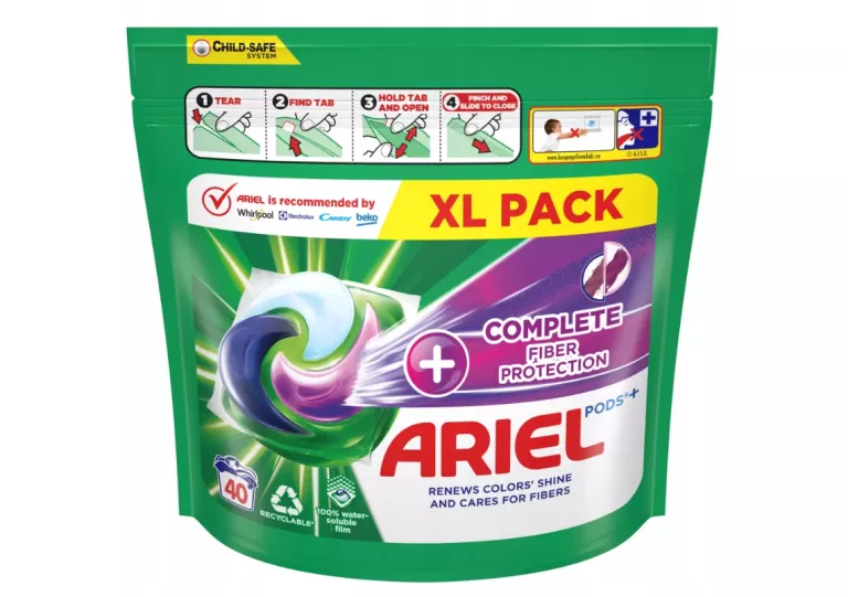 ARIEL KAPSUŁKI DO PRANIA COMPLETE FIBER PROTECTION 40 SZT