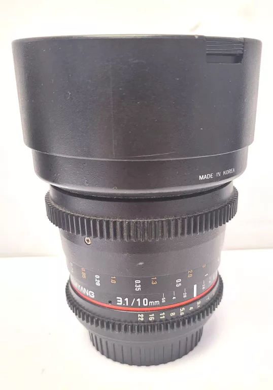 ZESTAW 3 OBIEKTYWÓW SAMYANG / 10MM 3,1T / 24MM 1,5T / 1,5/35MM