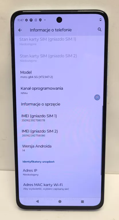 TELEFON MOTO G84 5G 12/256GB
