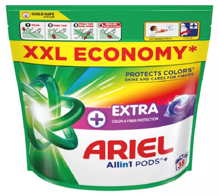 KAPSUŁKI DO PRANIA ARIEL COMPLETE FIBER PORTECTION EXTRA COLOR 38 SZT.