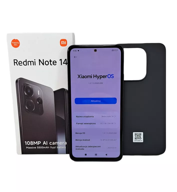 SMARTFON XIAOMI REDMI NOTE 14S 8 GB / 256 GB 4G (LTE) 6,67" CZARNY