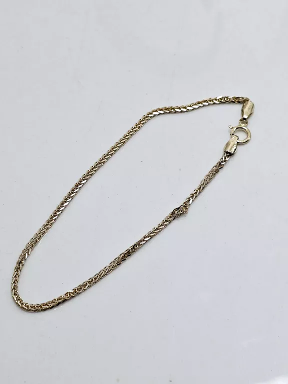 ZŁOTA BRANSOLETKA LISI OGON  585  1,92G  DŁ:18CM