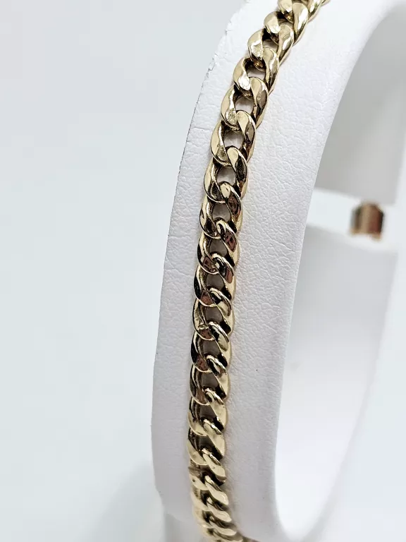 ZŁOTA BRANSOLETKA PANCERKA 585 3,52G DŁ:17CM