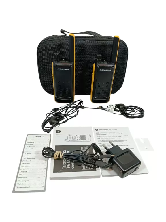 RADIOTELEFON MOTOROLA T82 EXTREME CZARNO-ŻÓŁTY 2 SZT