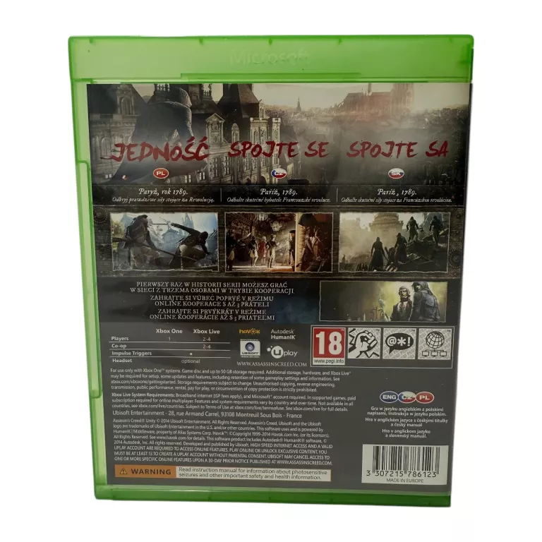 XONE ASSANSINS CREED UNITY