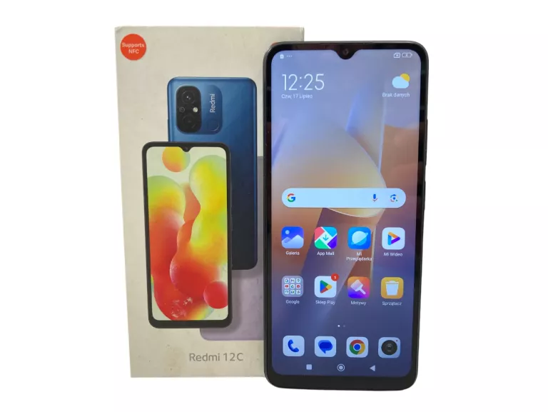 TELEFON SMARTFON XIAOMI REDMI 12C 4 GB / 128 GB 4G (LTE) SZARY