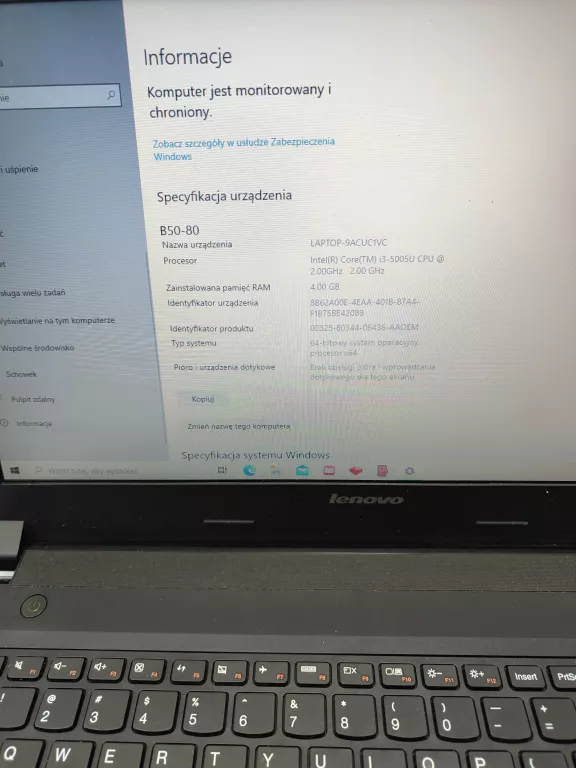 LAPTOP LENOVO B50-80 15,6" I3 5GEN