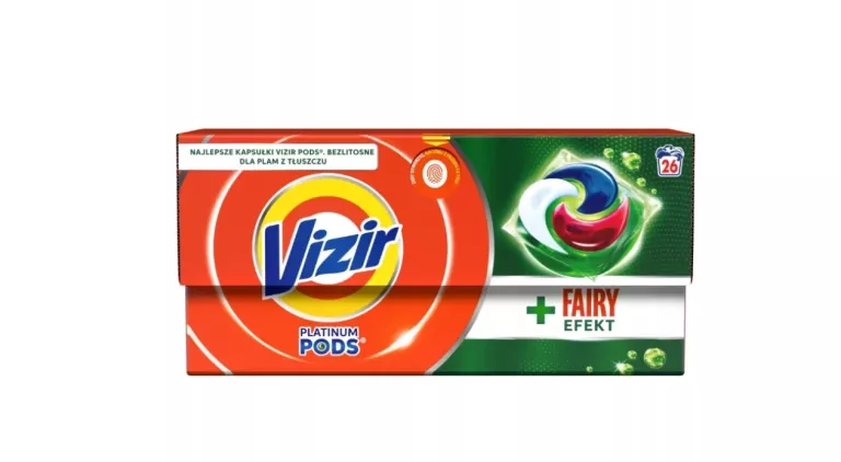 VIZIR + FAIRY EFFECT PODS KAPSUŁKI DO PRANIA, 26 PRAŃ