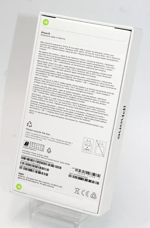 TELEFON IPHONE 15 (MTP03PX/A) 128GB BLACK