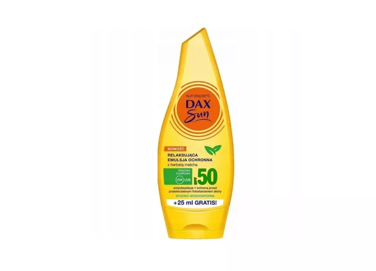 DAX SUN EMULSJA OCHRONNA RELAKSUJĄCA Z HERBATĄ MATCHA SPF 50 175ML