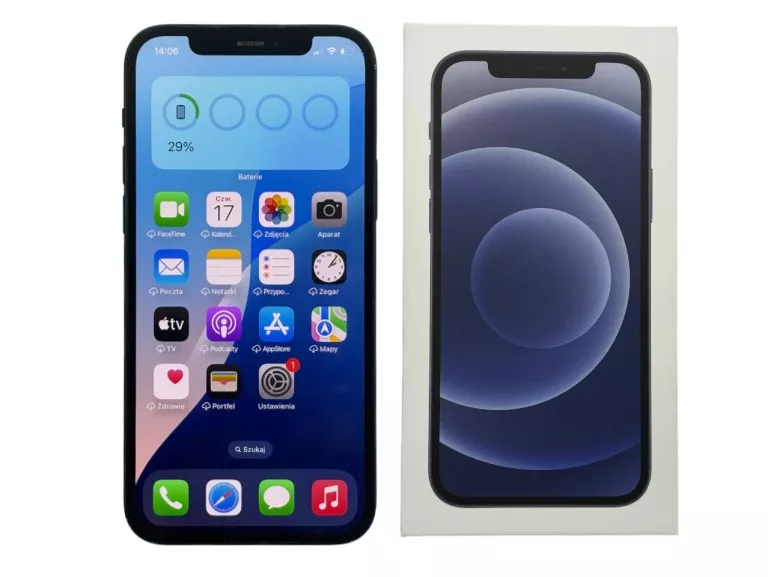 TELEFON APPLE IPHONE 12 5G 128GB 6.1" BAT.87% CZARNY