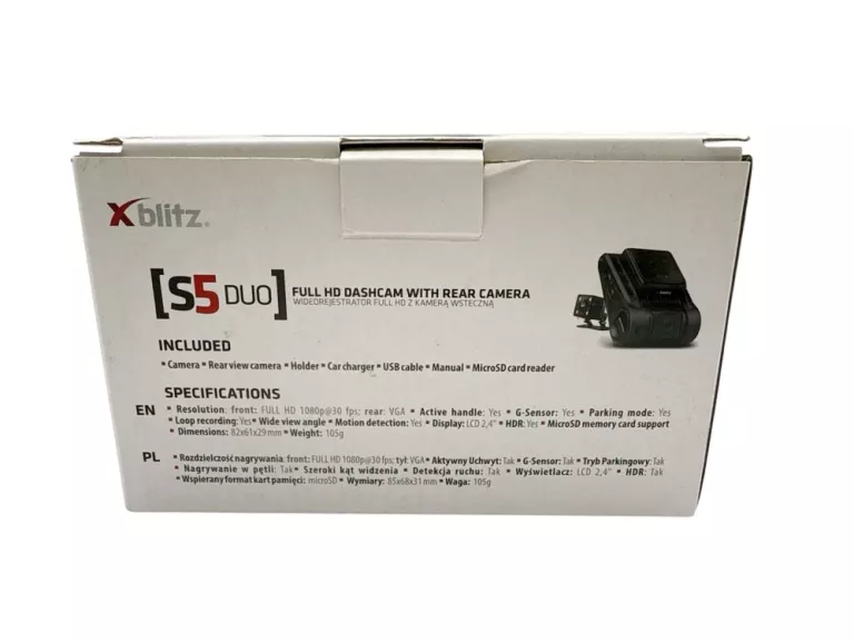 WIDEOREJESTRATOR SAMOCHODOWY XBLITZ S5 DUO