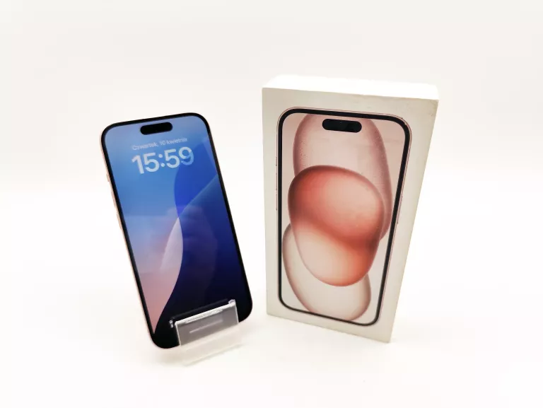 SMARTFON APPLE IPHONE 15 256GB RÓŻOWY