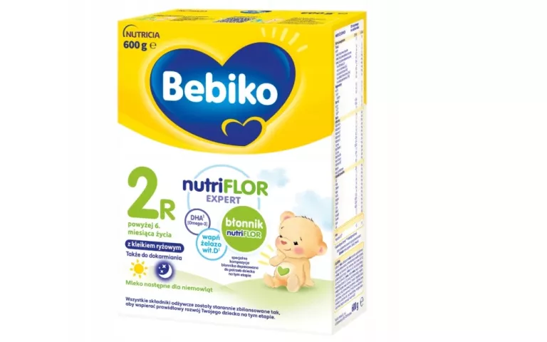 MLEKO MODYFIKOWANE BEBIKO NUTRIFLOR EXPERT 2R Z KLEIKIEM RYŻOWYM 600G