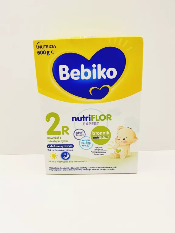 MLEKO MODYFIKOWANE BEBIKO NUTRIFLOR EXPERT 2R Z KLEIKIEM RYŻOWYM 600G