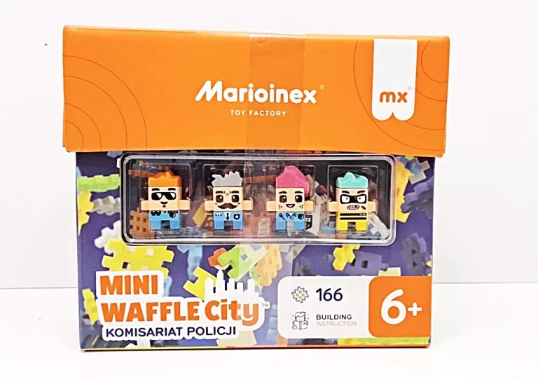 KLOCKI KONSTRUKCYJNE MARIOINEX WAFFLE MINI - POSTERUNEK POLICJI