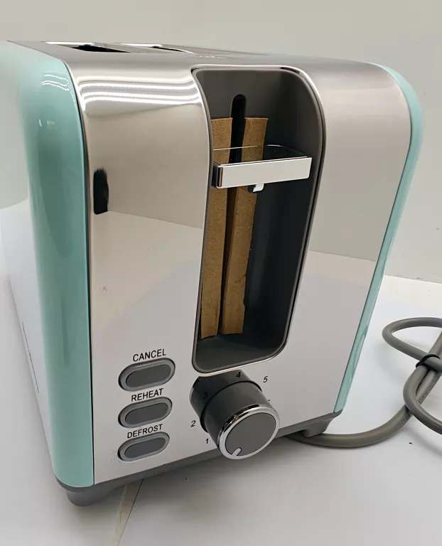 TOSTER VINTAGE MIĘTOWY! HIT! CUISINE RETRO SREBRNY/SZARY 930 W