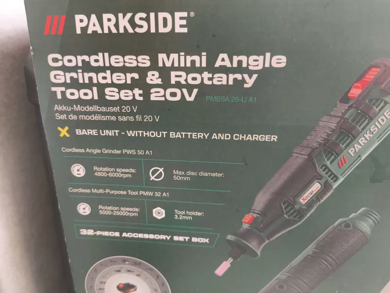 PARKSIDE PMBSA 20-LI A1 AKUMULATOROWY ZESTAW MODELARSKI 20V