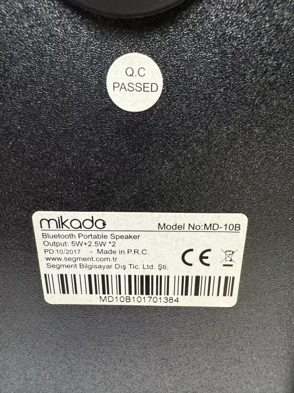 GŁOŚNIK BLUETOOTH MIKADO MD-10B