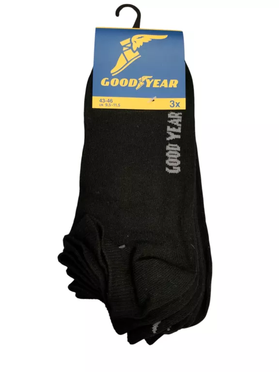 POWYSTAWOWE SKARPETKI GOODYEAR 43-46 BIAŁE 3-PACK
