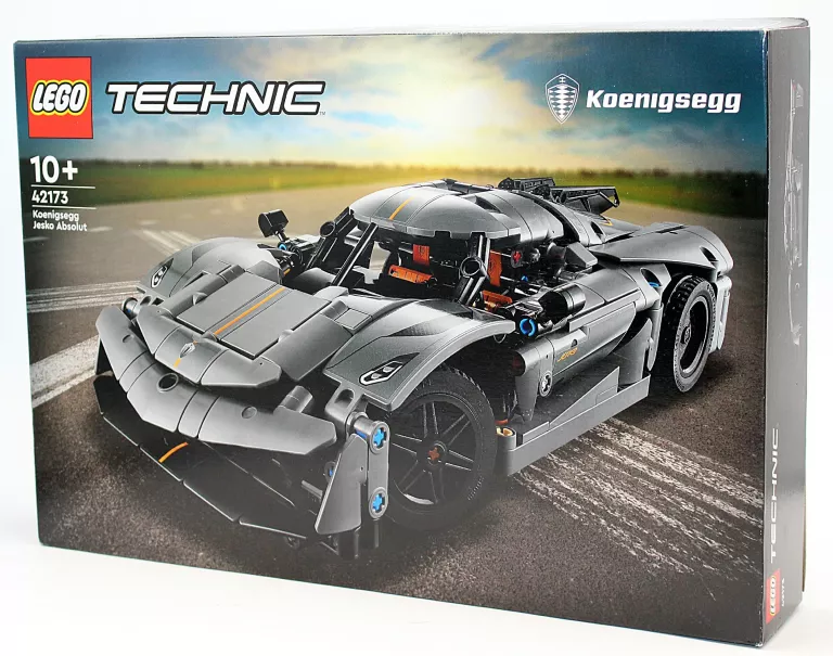 KLOCKI LEGO TECHNIC 42173 SZARY HIPERSAMOCHÓD KOENIGSEGG JESKO ABSOLUT
