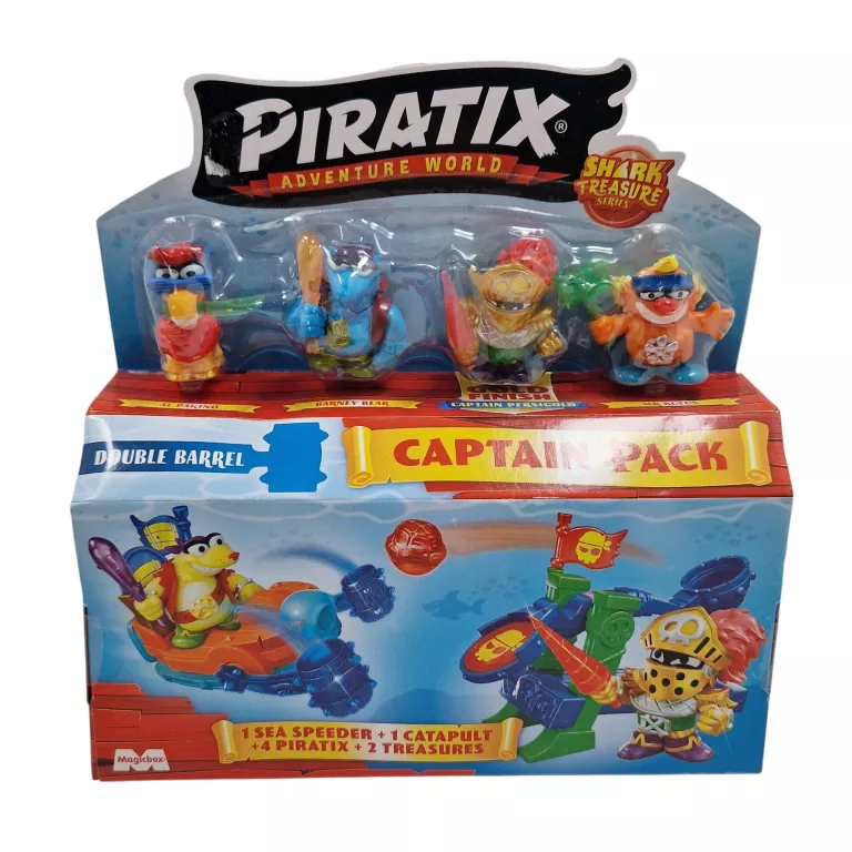 PIRATIX SHARK TREASURE CAPTAIN PACK 3+