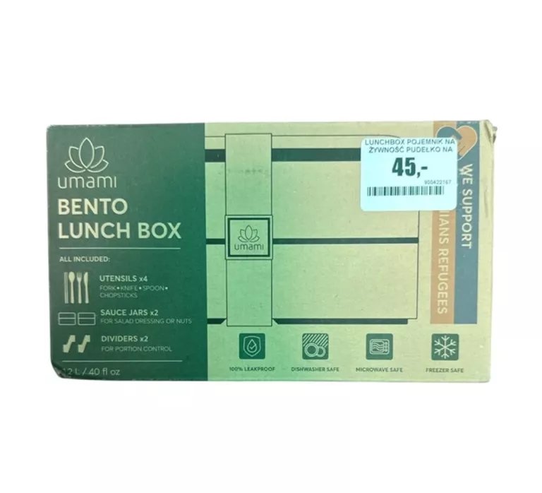 LUNCHBOX POJEMNIK NA ŻYWNOŚĆ PUDEŁKO / NA ŚNIADANIE / + SZTUĆCE