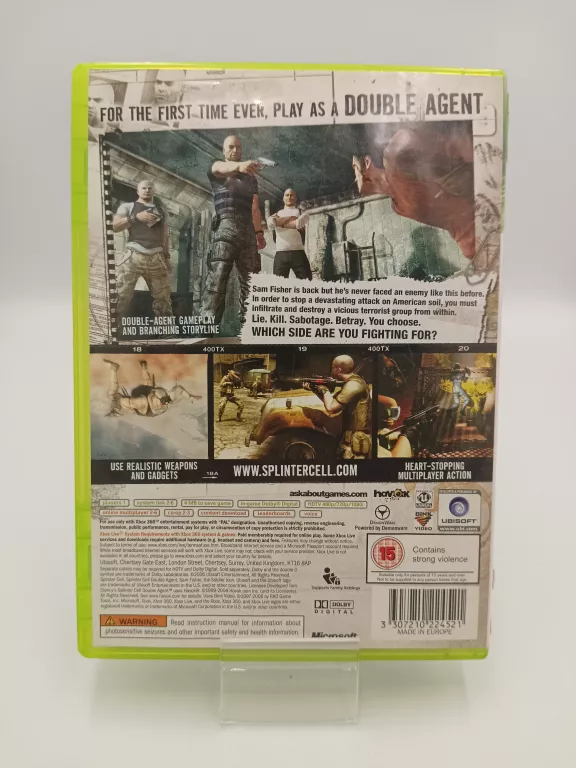 GRA NA XBOX 360 TOM CLANCY'S SPLINTER CELL DOUBLE AGENT