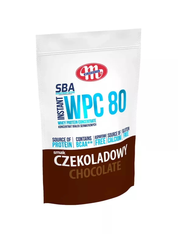 MLEKOVITA SBA WPC 80 700G CZEKOLADA KONCETRAT BIAŁEK SERWATKOWYCH 05/2027