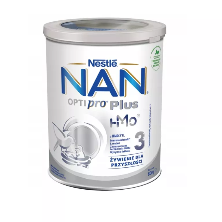 NESTLE NAN OPTIPRO PLUS 3 MLEKO MODYFIKOWANE PO 12 MIESIĄCU ŻYCIA 800 G