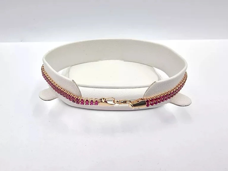 nienoszona-zlota-bransoletka-dwa-rzedy-cyrkonii-585-324g-19cm-material-15835-2