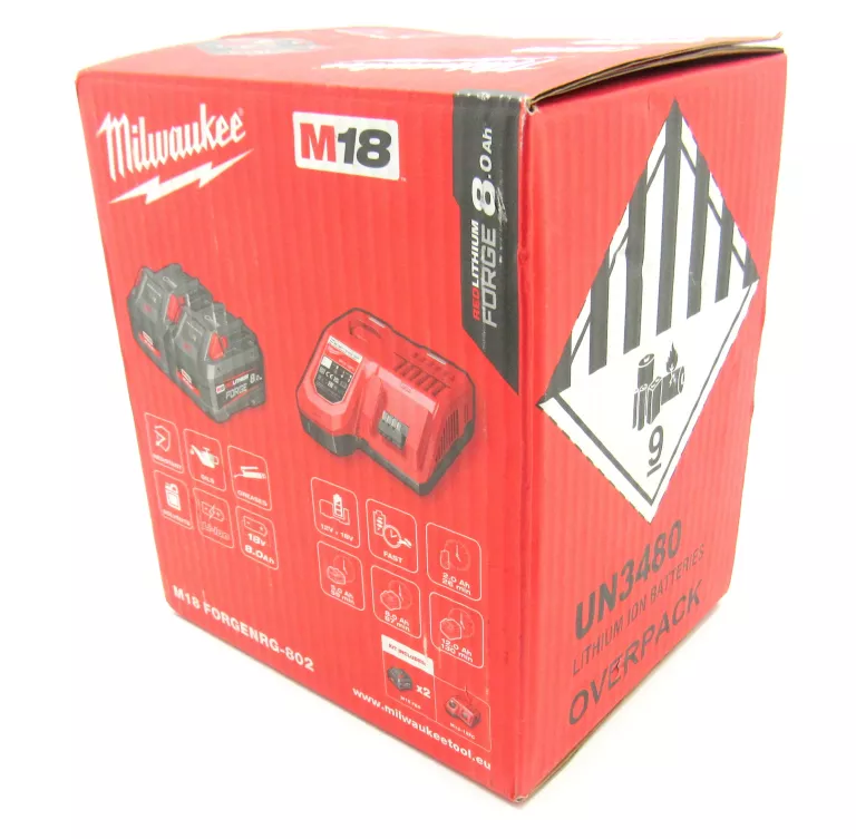 MILWAUKEE 4933498612 ZESTAW AKUMULATORÓW M18 FORGENRG-802