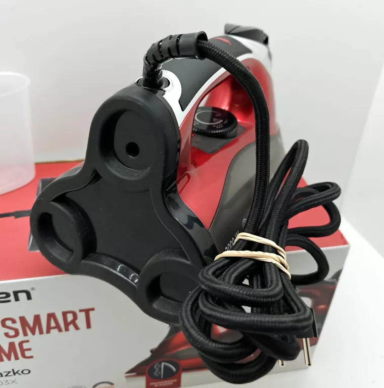 ŻELAZKO PAROWE RAVEN EZ003X 3000W BLOKADA KAPANIA CZERWONE PUDEŁKO