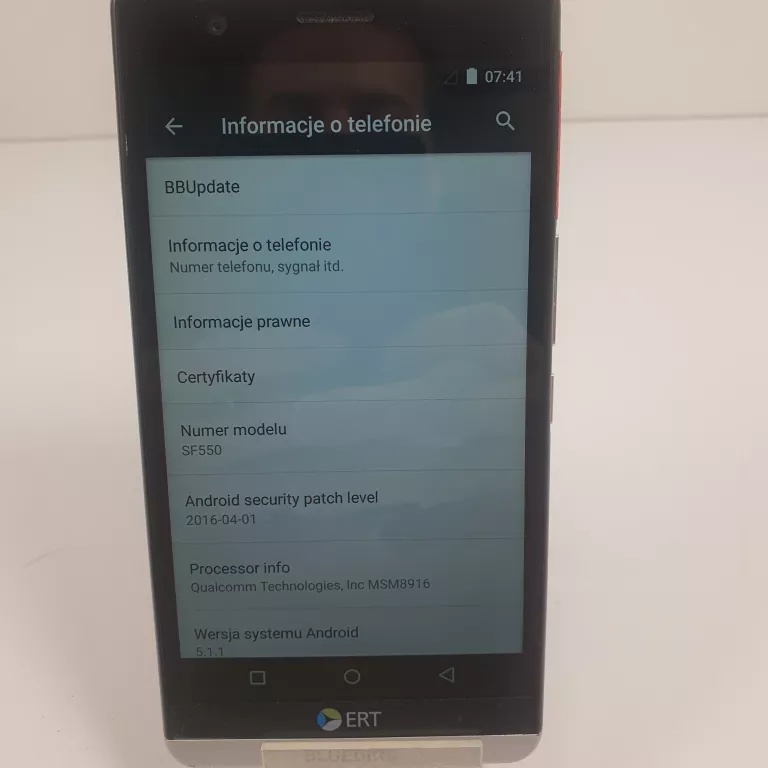 TELEFON BLUEBIRD SF550 4/16GB