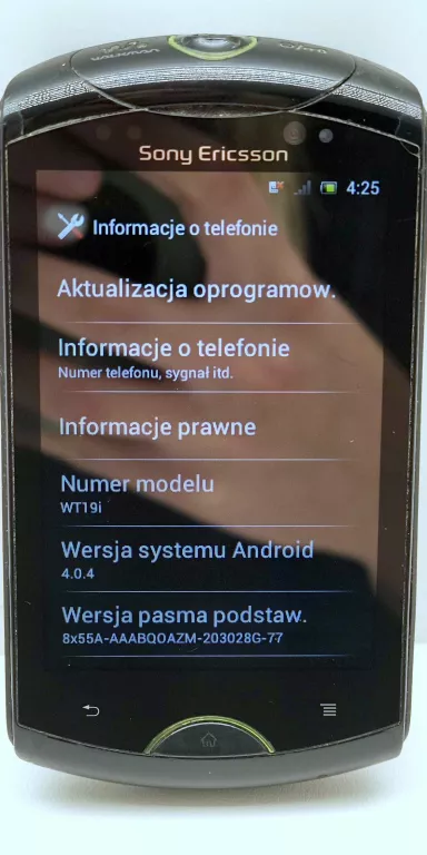 TELEFON SONY ERICSSON WT19I BEZ ŁADOWARKI