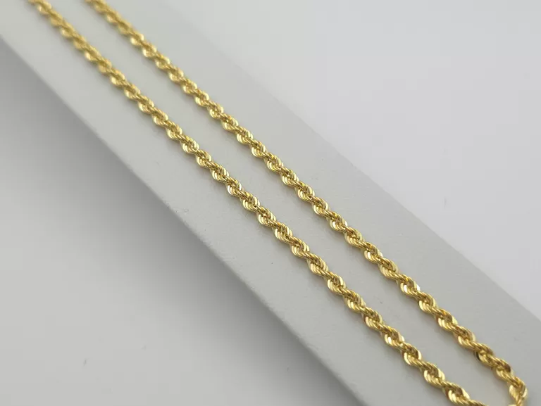 ZŁOTY ŁAŃCUSZEK SPLOT: KORDEL - 585 14K 50CM 3,70G