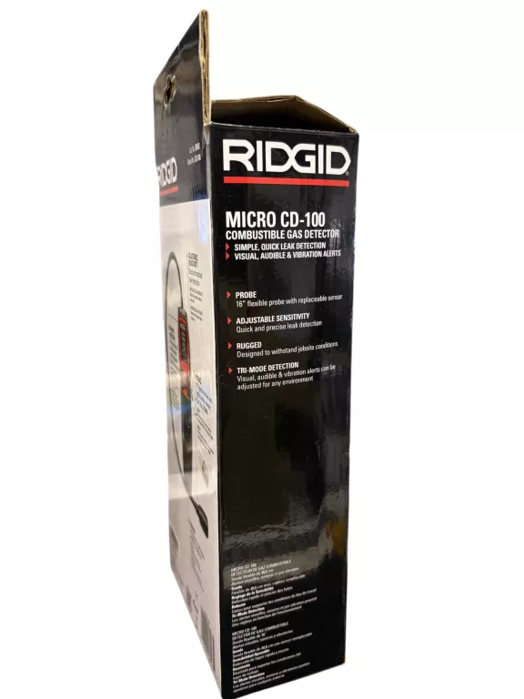 DETEKTOR GAZU RIDGID CD-100 MICRO CD-100 CZUJNIK WYKRYWACZ GAZÓW 36163