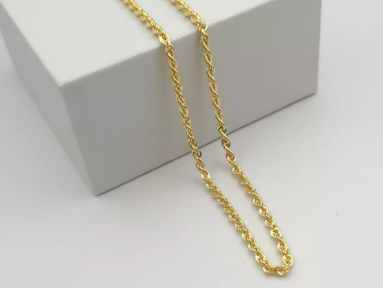 ZŁOTY ŁAŃCUSZEK SPLOT: KORDEL - 585 14K 50CM 3,70G