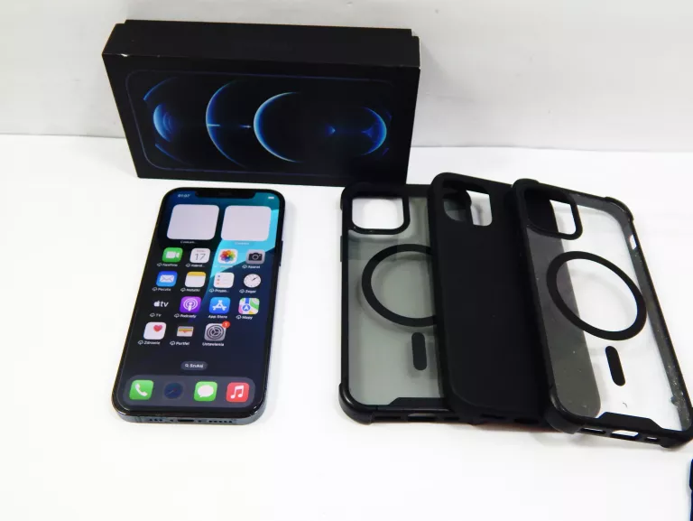 TELEFON IPHONE 12 PRO 256GB / PUDEŁKO KB 79% + 3ETUI