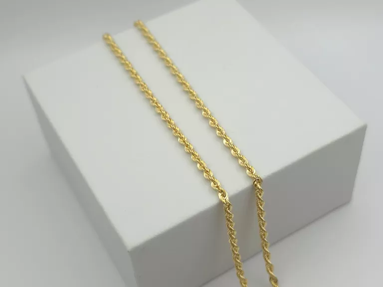 ZŁOTY ŁAŃCUSZEK SPLOT: KORDEL - 585 14K 50CM 3,70G