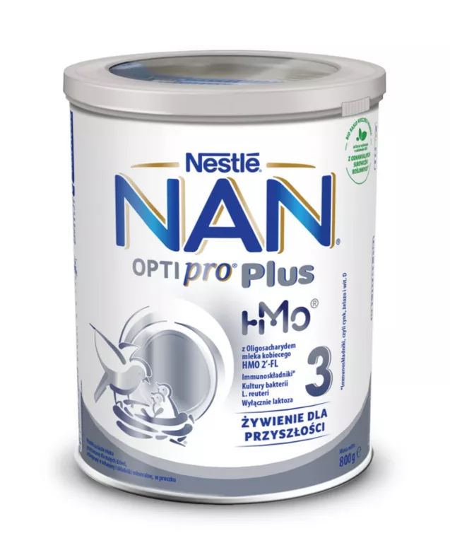 NESTLE NAN OPTIPRO PLUS 3 MLEKO NASTĘPNE 12M+ 800G