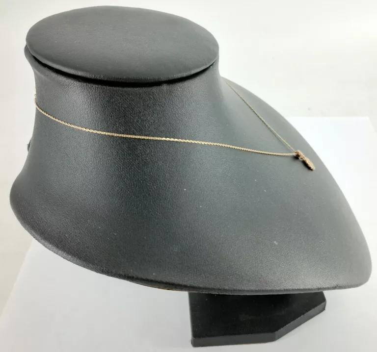 DELIKATNY ZŁOTY ŁAŃCUSZEK Z ZAWIESZKĄ 585/1,70G
