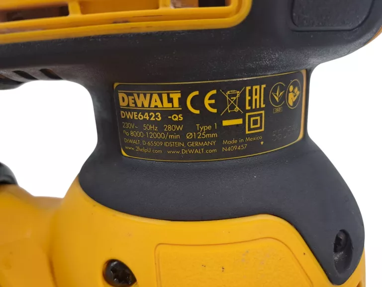 SZLIFIERKA MIMOŚRODOWA DEWALT DWE6423