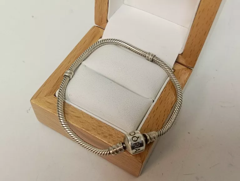 PIĘKNA SREBRNA BRANSOLETA PANDORA 18 CM
