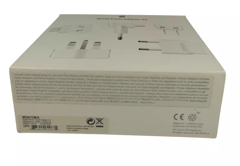ZESTAW ADAPTERÓW WORLD TRAVEL ADAPTER KIT APPLE