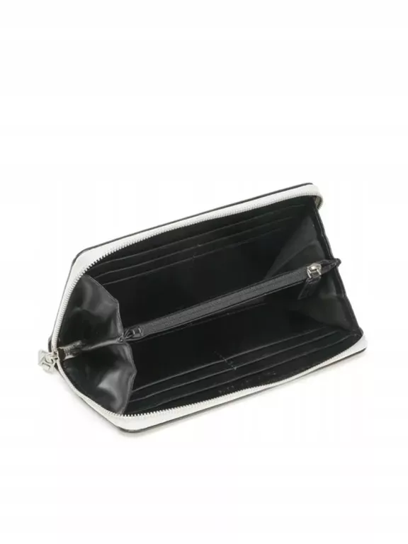 DUŻY PORTFEL DAMSKI CALVIN KLEIN SCULPTED ZIP AROUND MONO K60K610093 BEŻOW