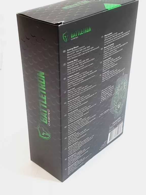 GAMINGOWA MYSZKA PRZEWODOWA SENSOR OPTYCZNY BATTLERON GAMING PODŚWIETLANA