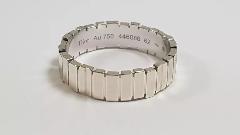 PIERŚCIONEK GEM DIOR BIAŁE ZŁOTO 7.49G 750 R22