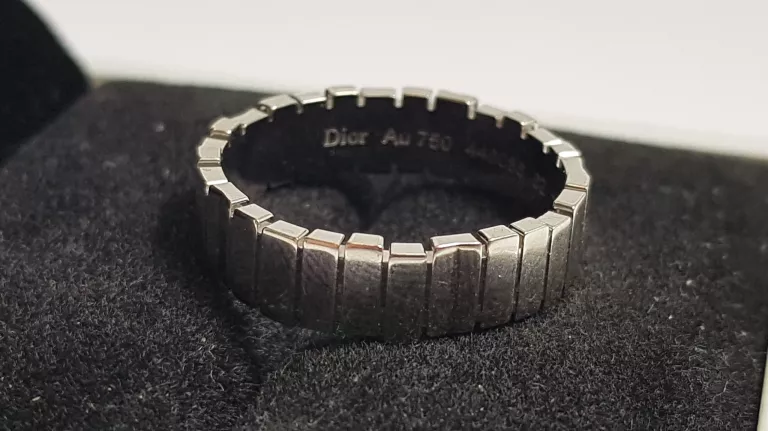 PIERŚCIONEK GEM DIOR BIAŁE ZŁOTO 7.49G 750 R22